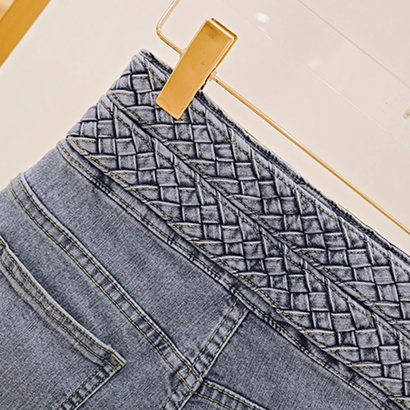 

CHICEVER Korean Fashion Blue Denim Shorts For Women High Waist Patchwork Button Loose Women's Short 2021 Summer Clothing New