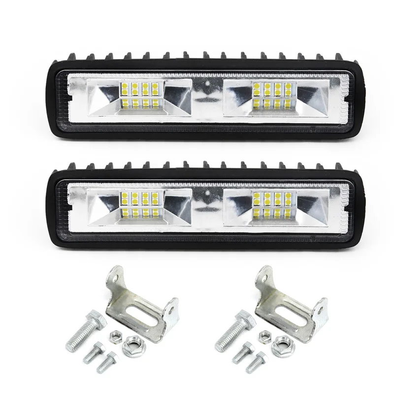 2pcs 1x20 ватт прожекторы светодиодные противотуманные фары Дневные Фары Светильник Gril/вспомогательный Авто головного средства ухода за кожей Шеи светильник DRL Дневной Бег светильник сзади Обратный резервный хвост светильник для прицепа - Цвет: 2pcs