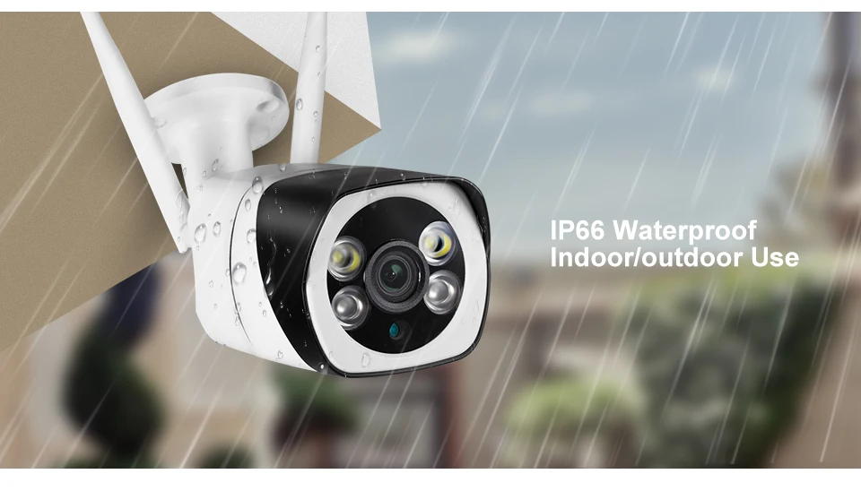 FUERS, 1080 P, wifi, IP камера, уличная, IP66, водонепроницаемая, полноцветная, ИК, ночное видение, ONVIF, приложение, видеонаблюдение, пуля, CCTV камера