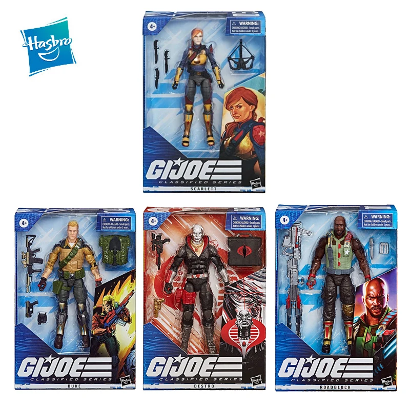 Figuras de Brinquedo de Ação Hasbro Polegadas Joe Pecial Forças Duke Destro Roadblock Scarlett Coleção Modelo Brinquedos Presente Aniversário 6 g. i.