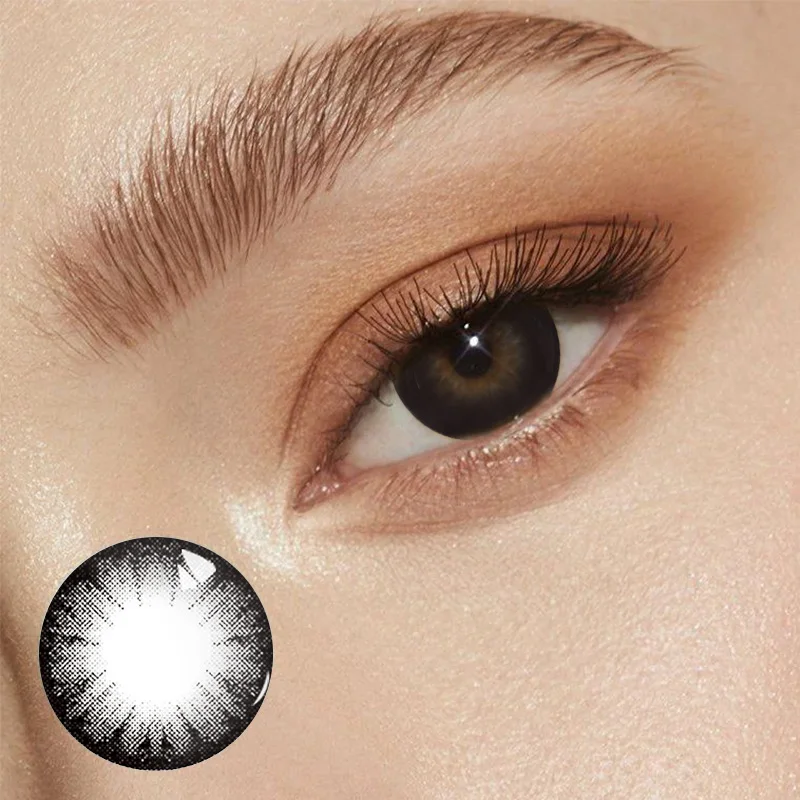 Контактные линзы мягкие цвет черный и шоколадный диаметр 14 5 мм 1 пара | Красота