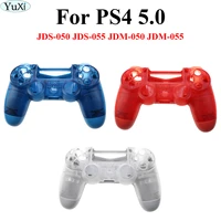 yuxi for ps4 jds 055 050 jdm 055 mod kit diy repair sets game controller full housing case shell buttons replacement diy cover