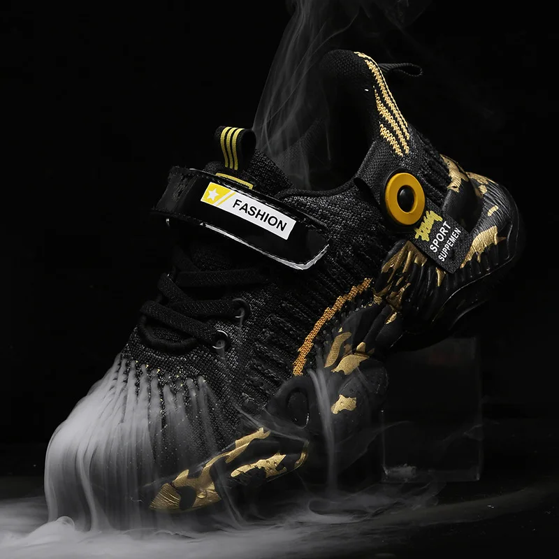 Детская обувь кроссовки для мальчиков Детские Молодежные беговые дышащая