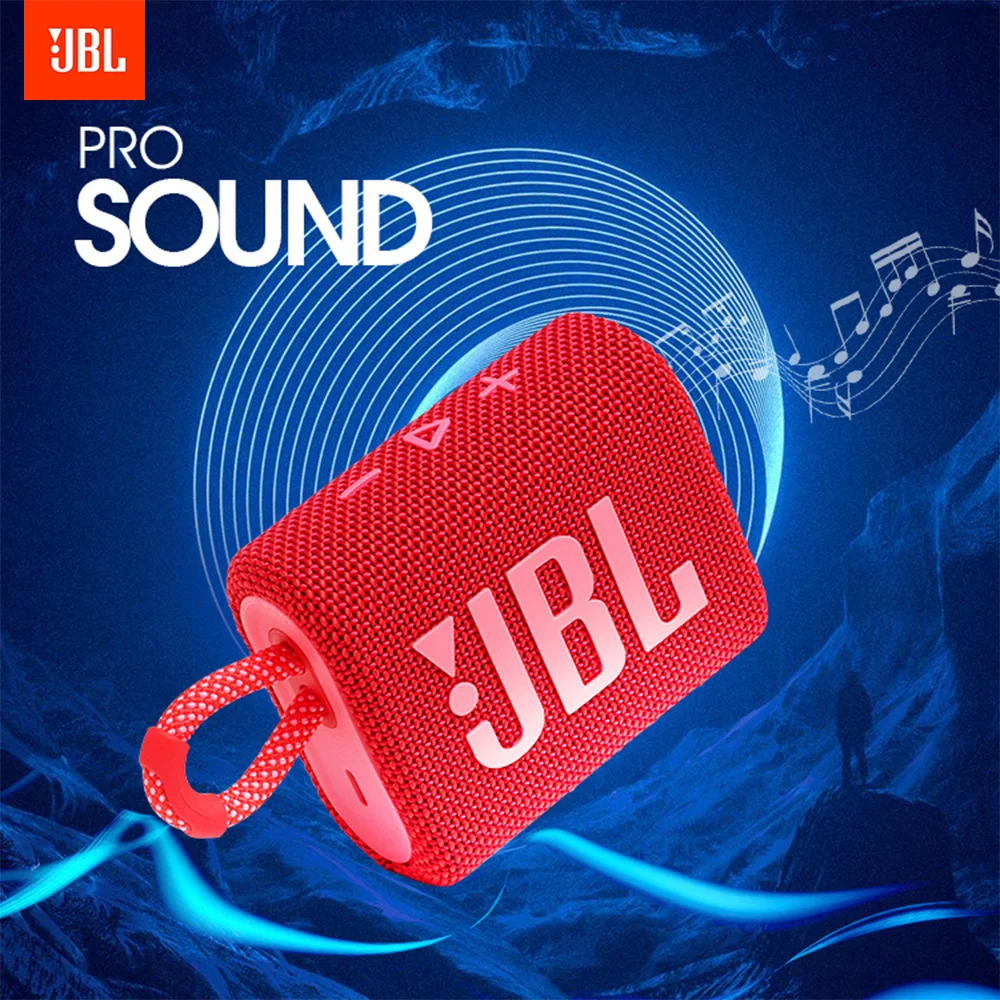 100% оригинальный JBL GO 3 GO3 беспроводной Bluetooth динамик сабвуфер наружный