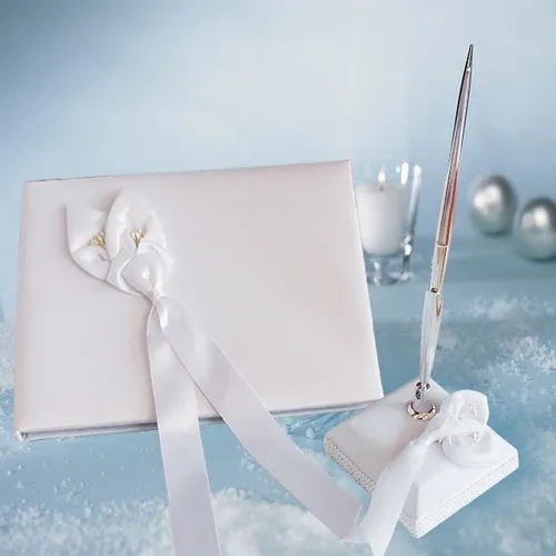 Гостевая книга ручка набор атласная романтика фантазия свадьба с Calla Lily