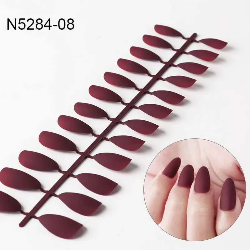 Популярные Накладные ногти матовые накладные для дизайна ногтей Матовые
