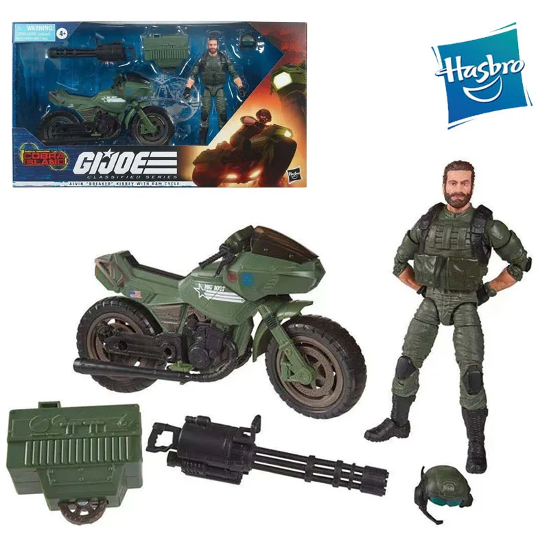 

Hasbro Marvel G.i. Joe Classified Series Alvin Breaker Kibbey with Ram Cycle Anime Action Figures Collection Model Toys Gift17cm