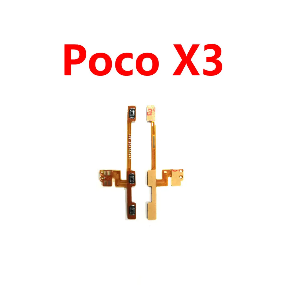 

Новая кнопка включения/выключения питания, Боковая кнопка, гибкий кабель для замены деталей Xiaomi Poco X3