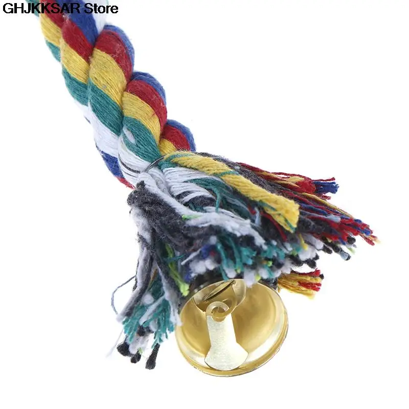 50cm Parrot Toy Rope Braided Pet Chew Perch Coil Bird Cage Cockatiel Birds Training Accessories | Дом и сад
