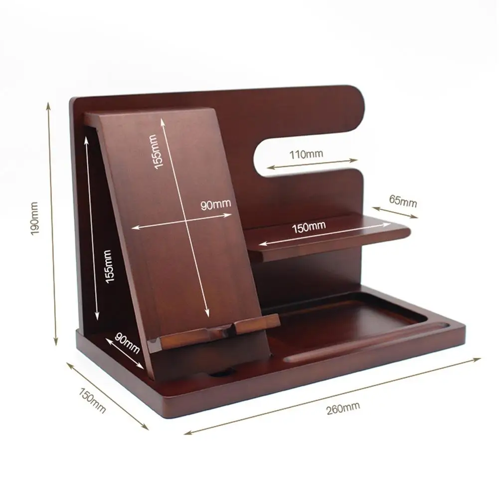 wood phone stand charging dock station mobile phone desk holder wooden watch organizer rack for apple watch for iphone xmas gift free global shipping