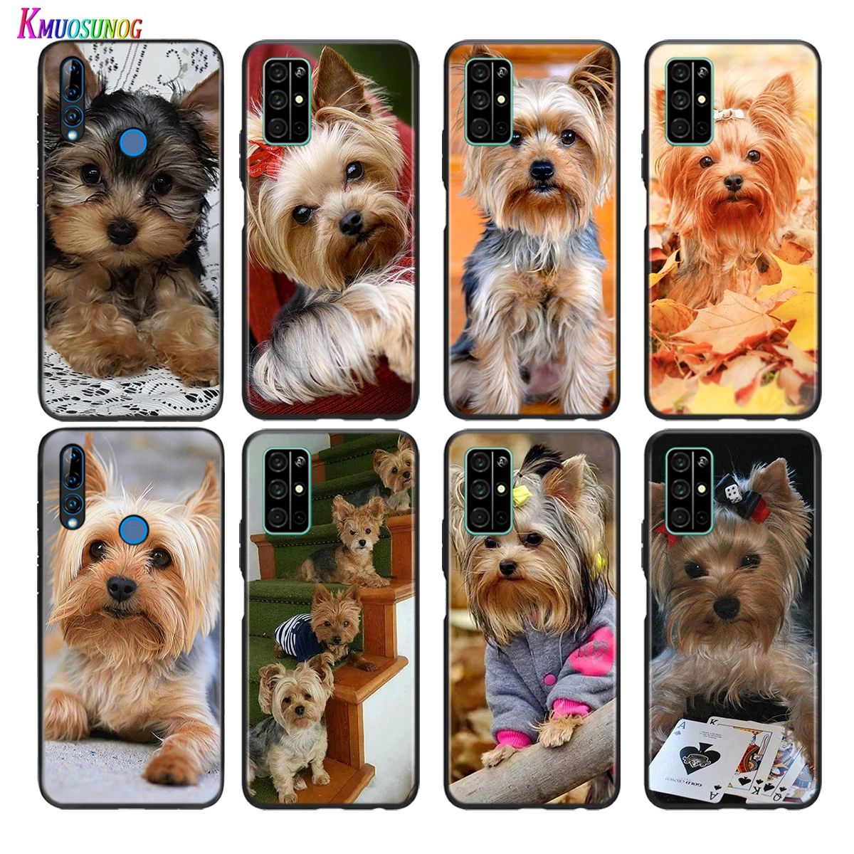 

Soft Black Cover Yorkshire Terrier Dog For Honor 30 30S V30 V20 9N 9S 9A 9C 20S 20E X10 20 7C Lite Pro Plus Phone Case
