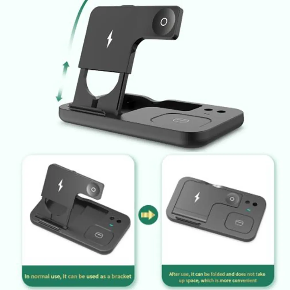 

Wireless Charger 15W Fast Charging Station for Apple IWatch SE/6/5/4/3/2/1 for AirPods for IPhone 11 for Samsung Galaxy