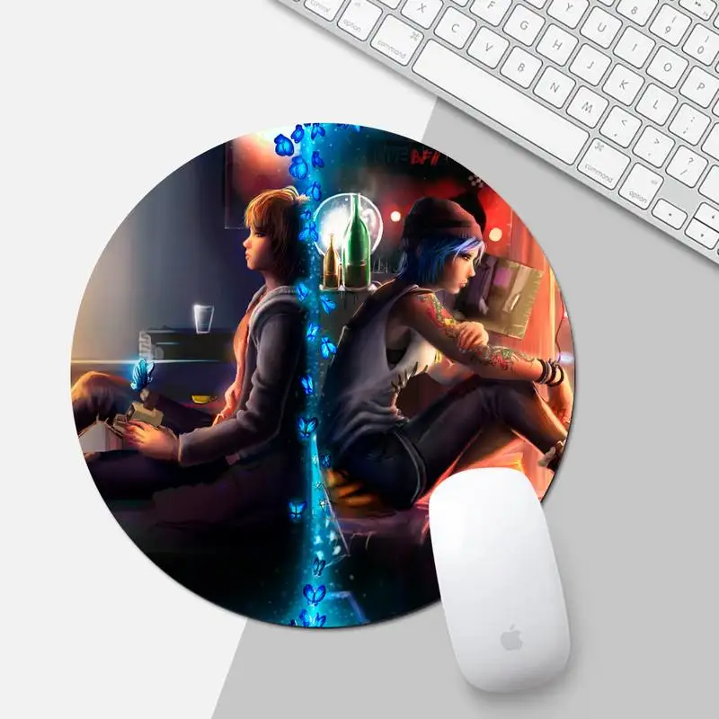 

life is strange game Gaming Player desk laptop Rubber Mouse Mat Desk Table Protect Game Office Work Round Mouse Mat pad
