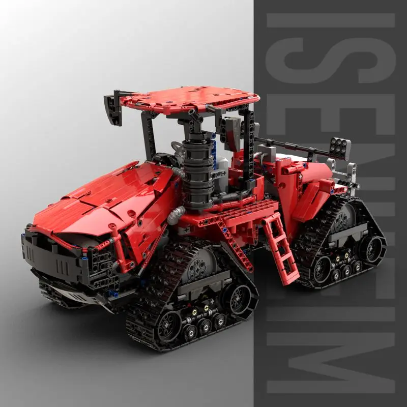 

Compatible with Lego Heavy Track Tractor Technology Assembled Remote Control Building Block Agricultural Vehicle
