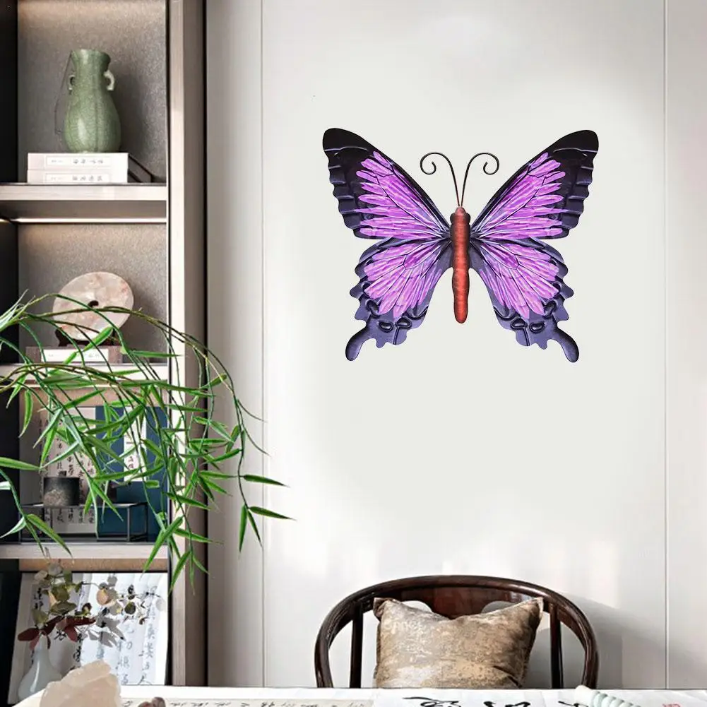 

Mother's Day Gift Antique Wall Decoration Metal Butterfly Wall Home Art bedroom Mural Decoration Hanging Accessory Frame In V5P5