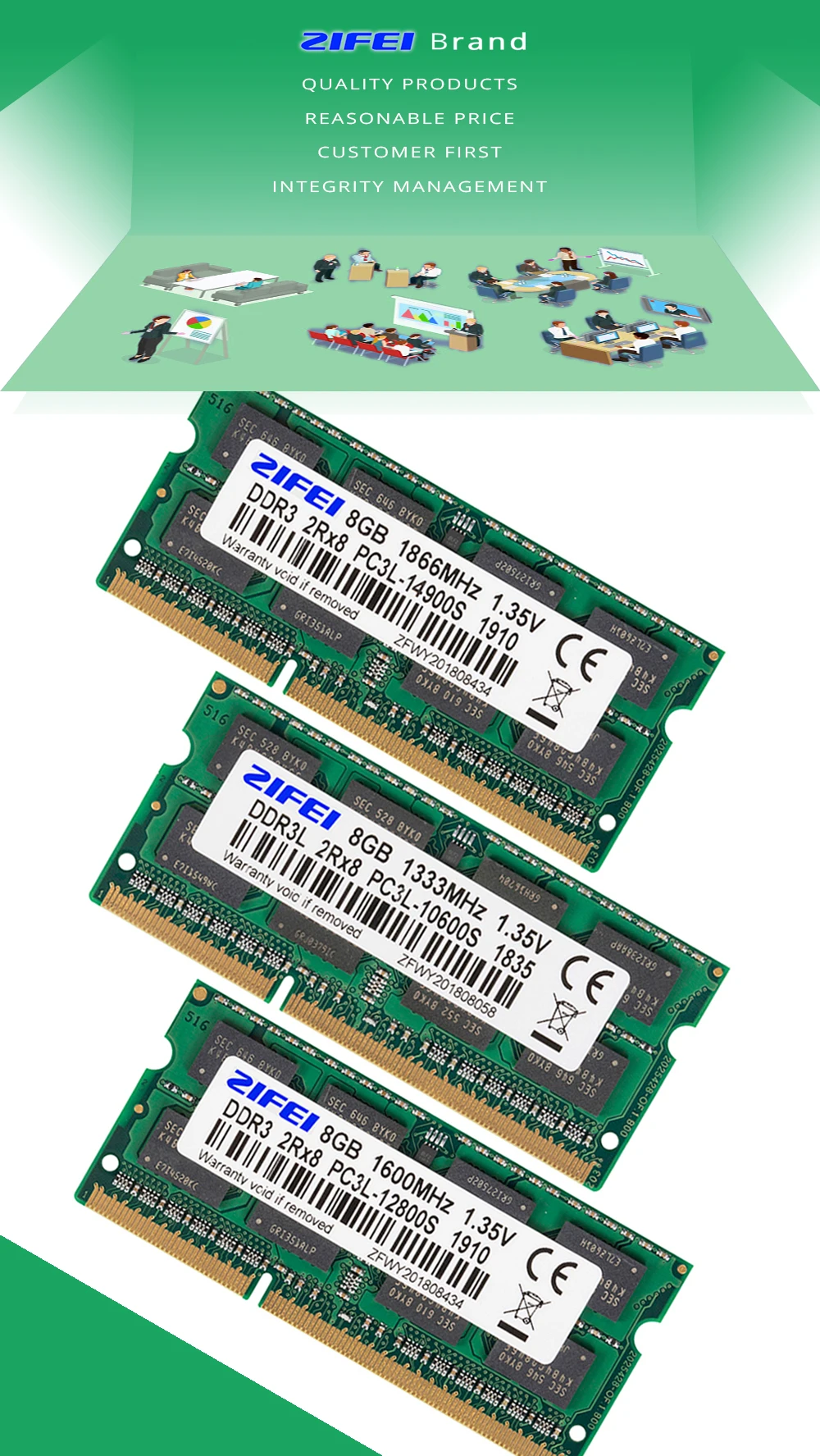 8 ГБ DDR3L Оперативная память 1600/1333/1866 МГц 204PIN 1,35 V 2R* 8 двойных модель SODIMM памяти для ноутбука