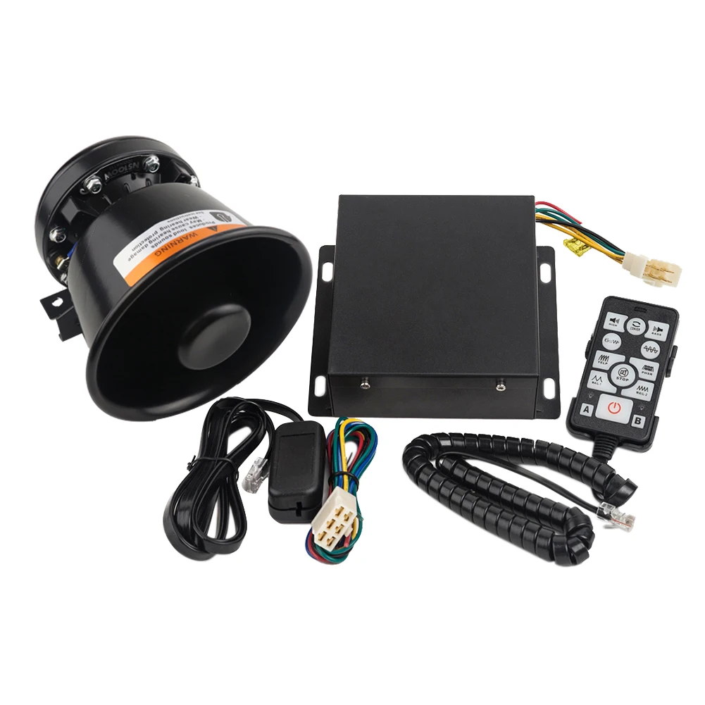 YHAAVALE 100 Вт автомобильный гудок громкий Динамик полицейская сирена комплект 18