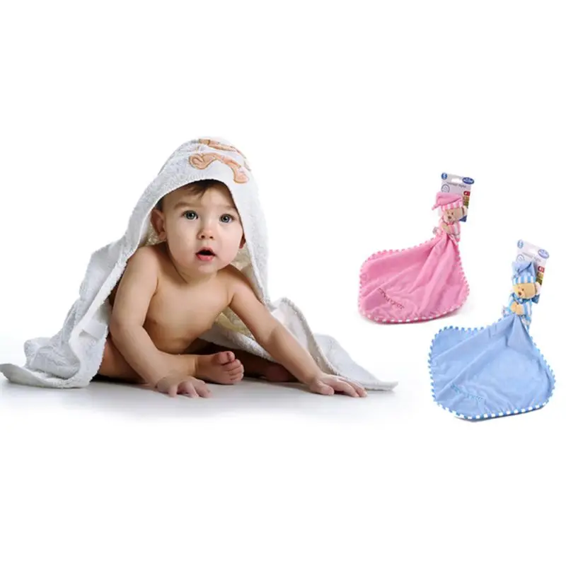 Детская соска успокаивающее полотенце милая мультяшная медведь мягкая плюшевая