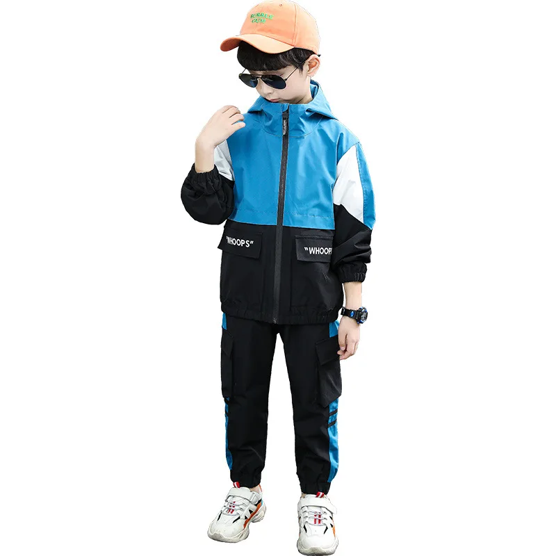

Fashion Spring Autumn Boys Clothing Suits Sweatshirts+ Pants 2pcs/Set Kids Teenager Toddler Sports Costume Tracksuit High Quali