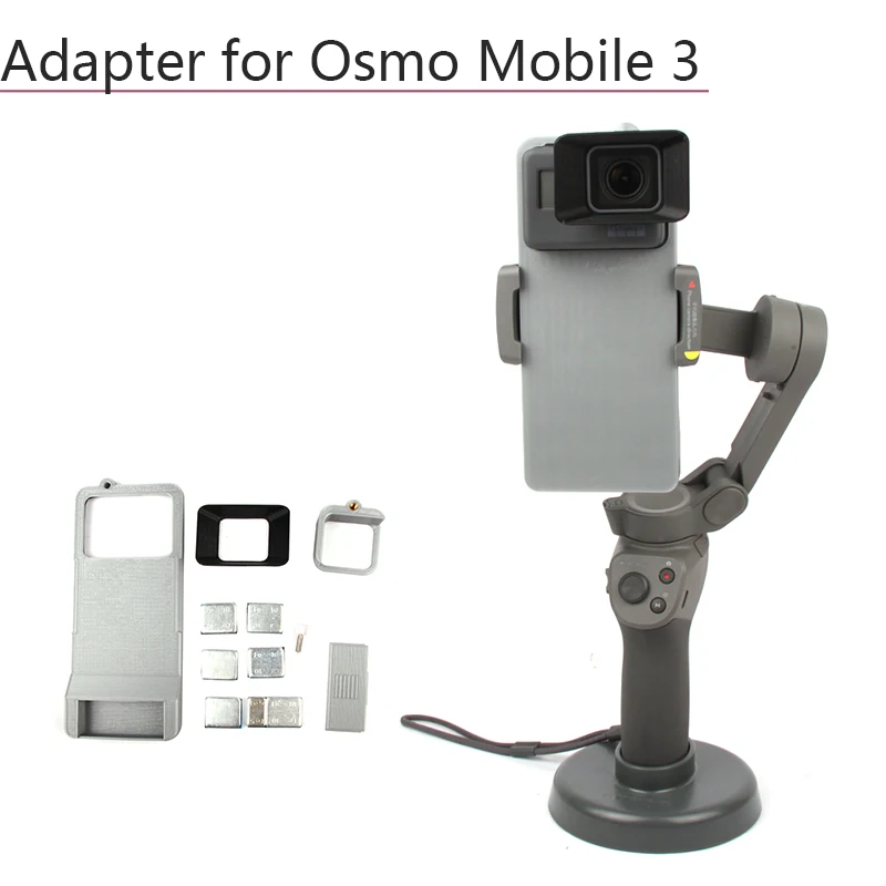 1 комплект адаптер Монтажная пластина для Osmo Mobile 3 GoPro Hero 7 6 5 разъем OSMO экшн ручной