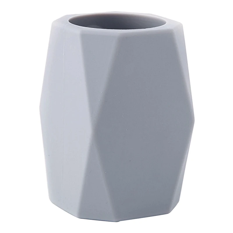 

Simple Silicone Pen Holder Pencil Stand Desktop Storage Case Box Desk Office Organizer Holder School Stationery Supplies