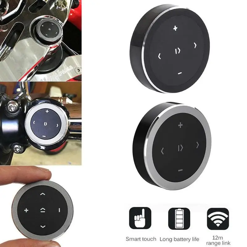 

1Pcs Car Wireless Bluetooth 3.0 Receiver Controller Bluetooth Remote Controller Receiver Car Button Steering Media Wheel Z9D4
