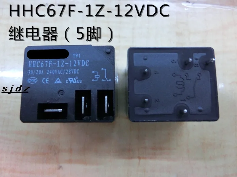 

HHC67F-1Z-12VDC T91 1Z 30A 10PCS