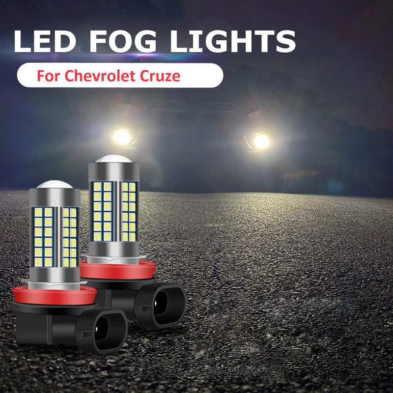 

2PC H11 H8 Car LED Bulbs Driving Fog Light Lamp Bulb Bright Style Car For Chevrolet Cruze Camaro Sonic Spark Equinox 2013-2015