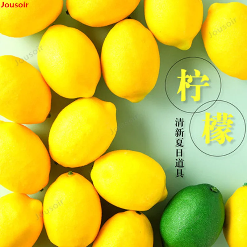 Искусственные фрукты из пенопласта поддельный лимон украшение магазина