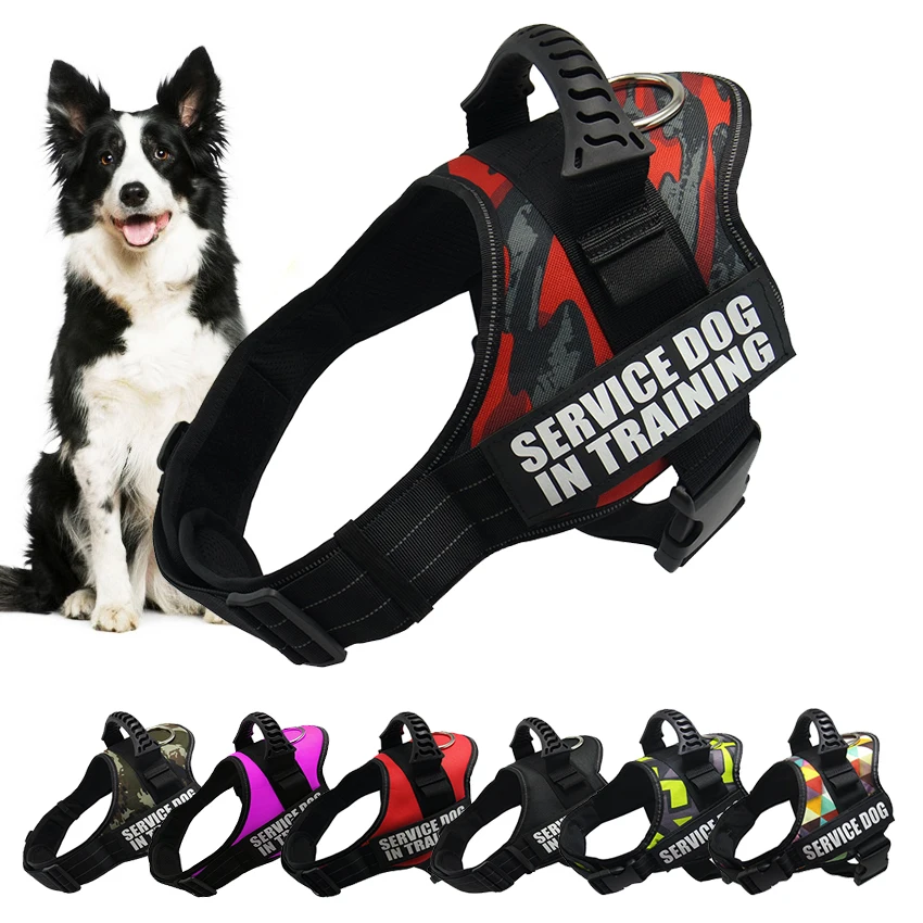 Регулируемая шлейка жилет для собак K9 нейлоновый Светоотражающий Поводок