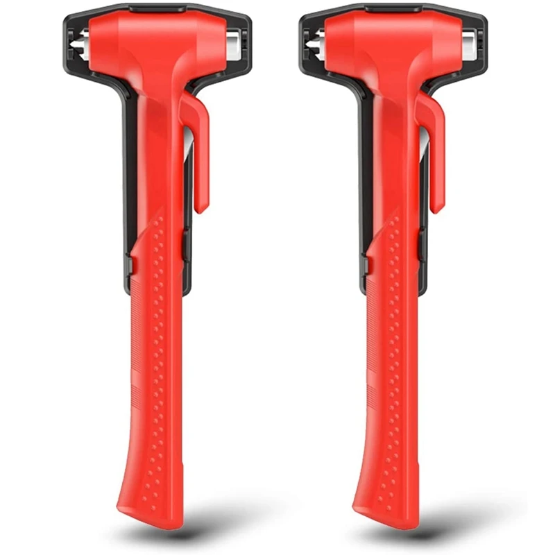 

Car Safety Hammer Glass Breaker with Seat Belt Cutter Emergency Escape Rescue Tool Hammer Three in One Heavy Duty