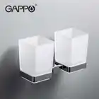 Держатели для стаканов GAPPO G3806G3808, двойная зубная щетка, держатель чашки для зубной щетки чашки, настенное крепление, аксессуары для ванной комнаты, оборудование для ванны