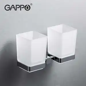 Держатели для стаканов GAPPO G3806G3808, двойная зубная щетка, держатель чашки для зубной щетки чашки, настенное крепление, аксессуары для ванной комнаты, оборудование для ванны