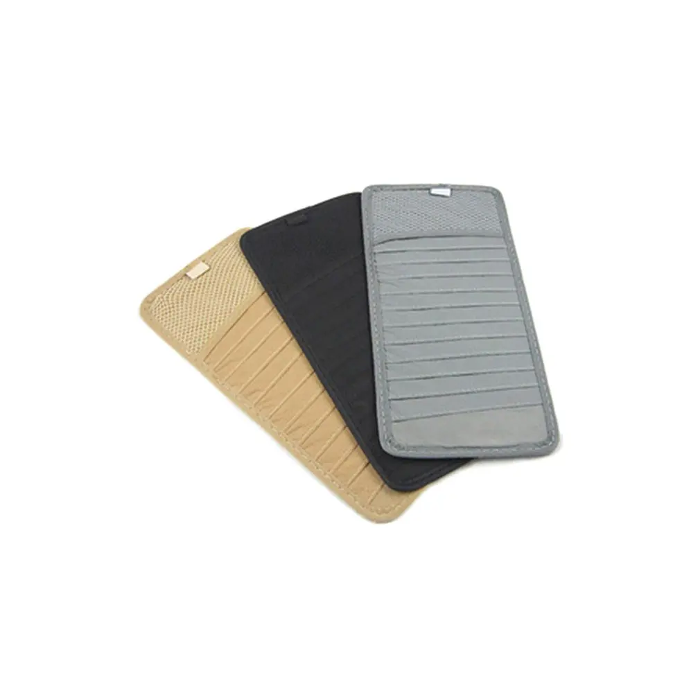 Car Non-woven Cd Set Clip Storage Bag Sun Visor Board Cover Fabric Exquisitely Designed Durable | Автомобили и мотоциклы