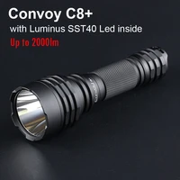 high powerful led flashlight convoy c8 plus with luminus sst40 flash light tactical torch 2000lm camping fishing hunting lamp