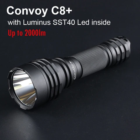 CONVOY C8 Plus тактический фонарь  Luminus SST40 2000lm
