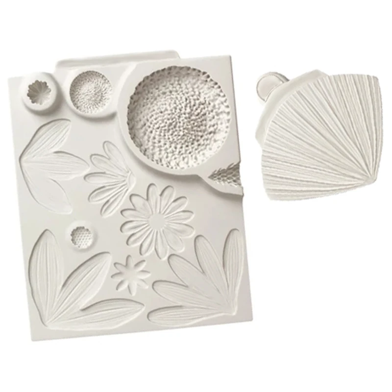 Подсолнух/ромашка и формы с листьями помадки инструменты для украшения торта