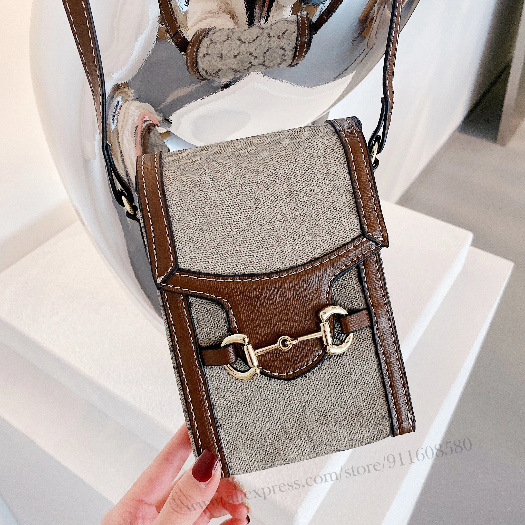 

Лидер продаж, новая модная повседневная сумка через плечо для девушек, Женский диагональный квадратный кошелек, сумки для телефона для Iphone ...