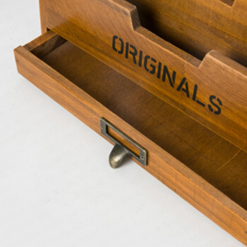 2019 Твердый Деревянный Ретро Шкаф для хранения коробка газет книг журналов стойка