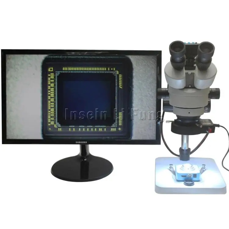 

Binocular continuous zoom trinocular microscope 7-90 times 16 million HDMI HD camera mobile phone motherboard repair