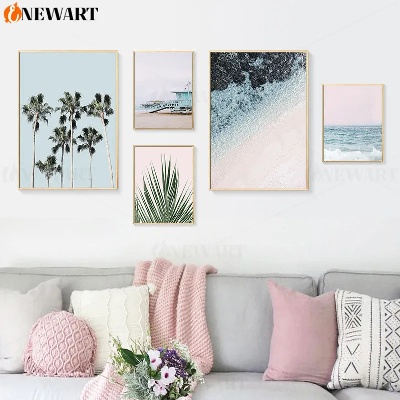 Летний тропический декор картина скандинавский постер с изображением океана