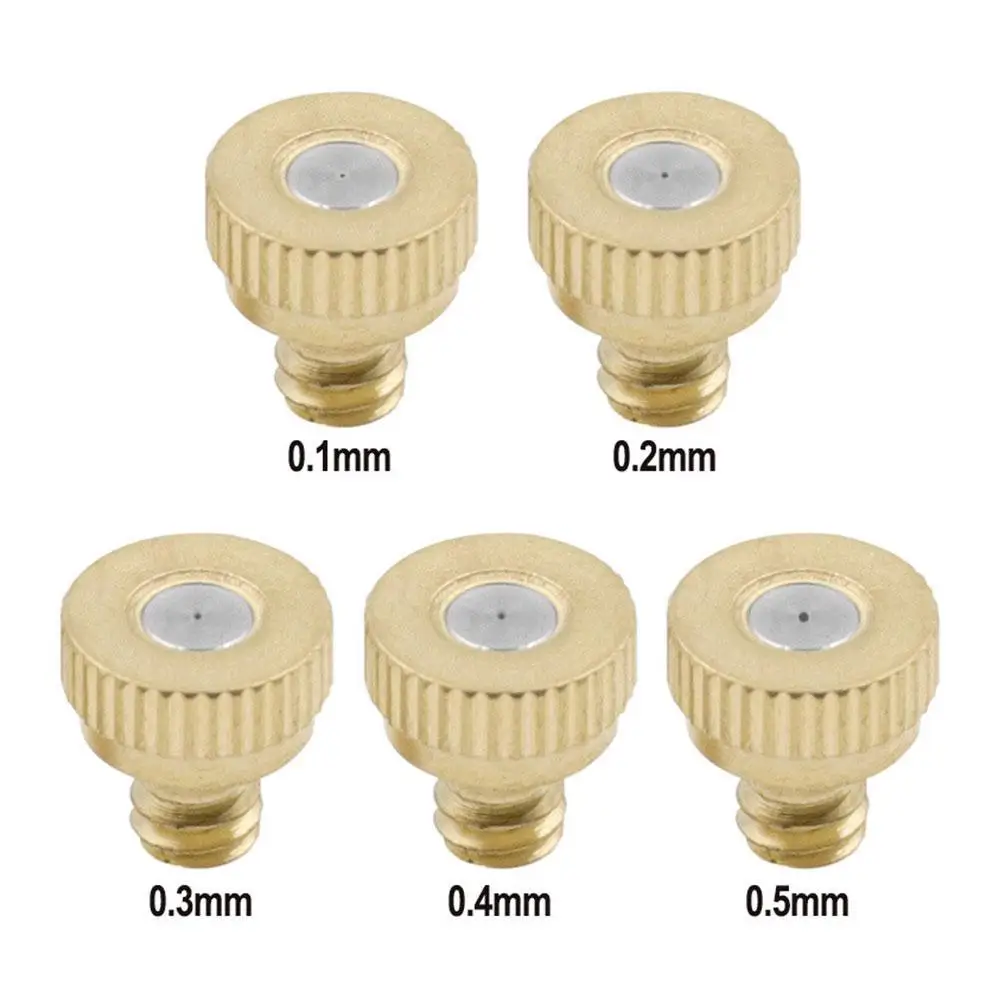 

10pcs Atomizing Nozzle Cooling Humidifying Dust-removing Outdoor Sprinkler Brass Spray Water Low-pressure Garden Deodorizin G2E4