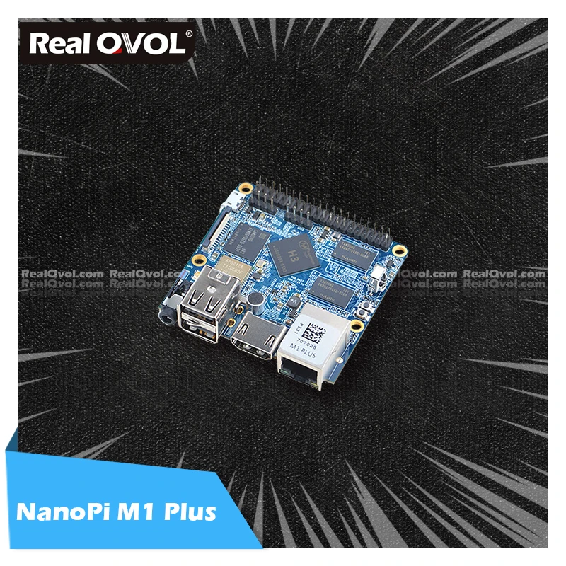 RealQvol FriendlyELEC NanoPi M1 Plus Development Board Allwinner H3 четырехъядерный Cortex A7 1 2 ГГц Гб оперативной