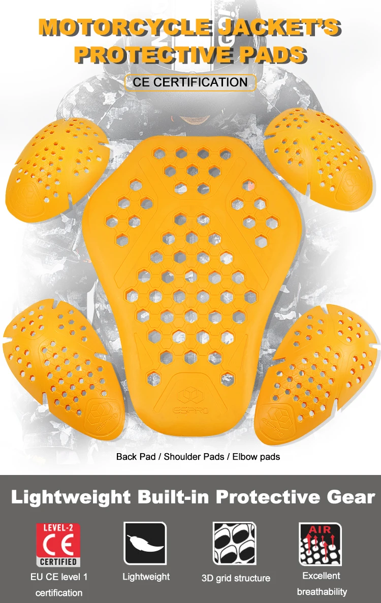 Мягкие съемные Наплечные протекторы для мотогонок с сертификатом CE|Комбинезоны|
