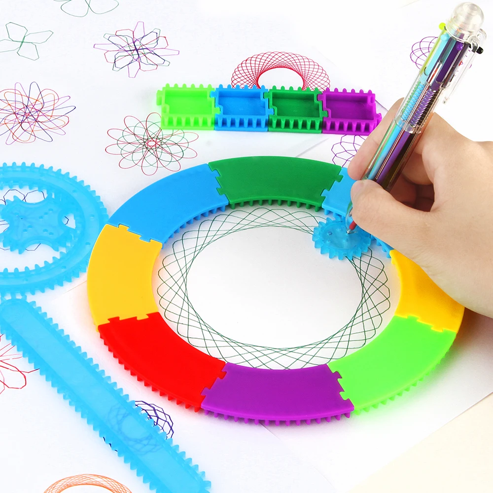 Детская живопись Спирограф Рисунок игрушка трек креативный Набор Живопись