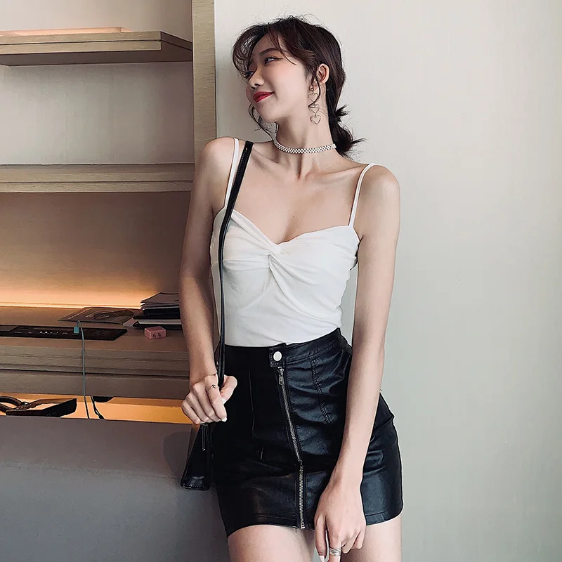 Gkfnmt женский короткий топ Топики шелк атлас Холтер Топ для женщин 2020 Летний стиль