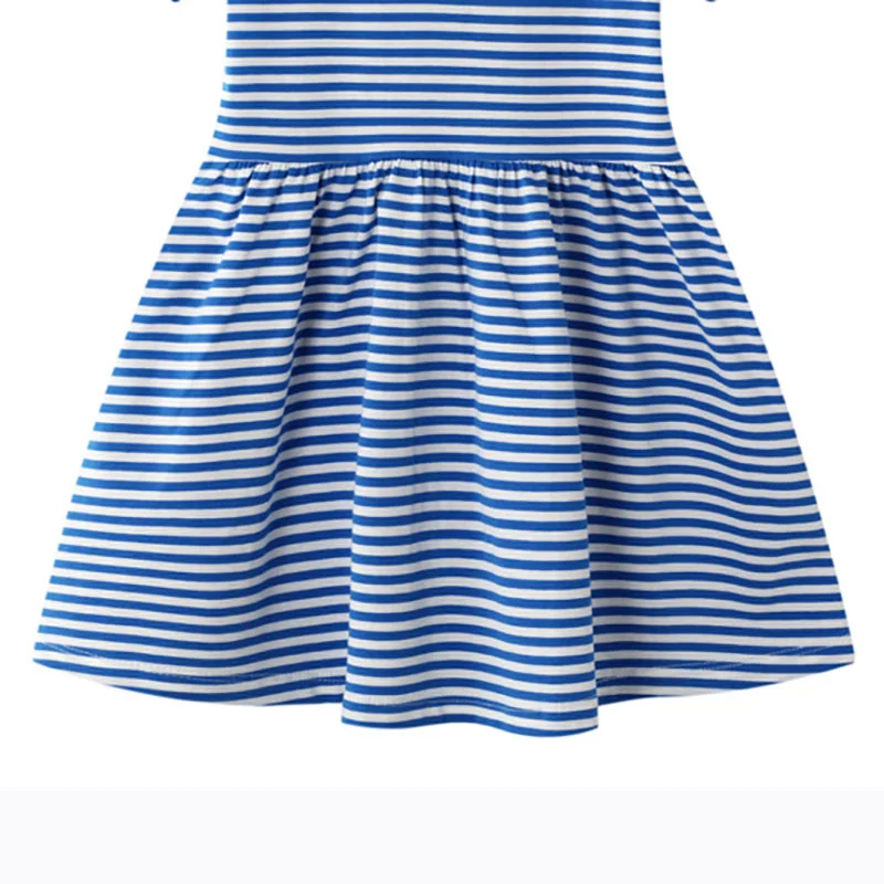 

2021 Summer Fashion Children's Clothing New Baby Girl Dress Girls Casual Striped Skirt Children Cute Cartoon Princess Skirt