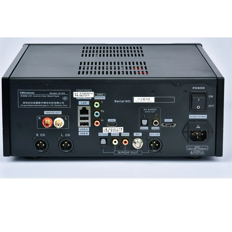 CEN GRAND 9i-ES/ESA 7 1 8 каналов HIFI медиаплеер Настольный цифровой плеер DSD 88DE3010 Blu-Ray чип с