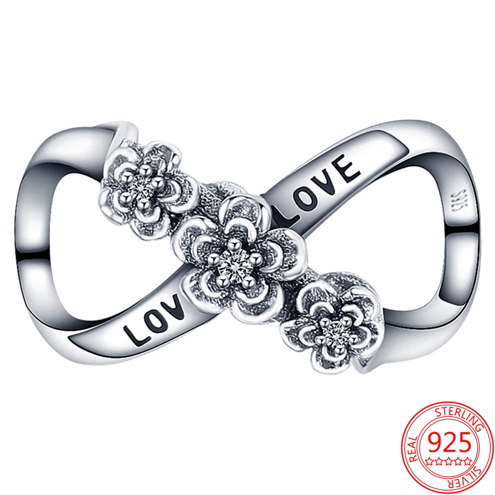 

Hot Sale 925 Sterling Silver Women Fashion Horizontal 8 Words Shape Beads Charm Fit Original Pandora Bracelet Diy Jewelry Gift