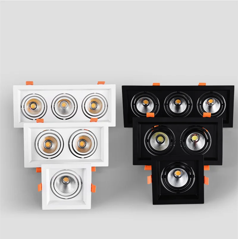 Диммируемый Светодиодный Светильник направленного света COB потолочный Точечный